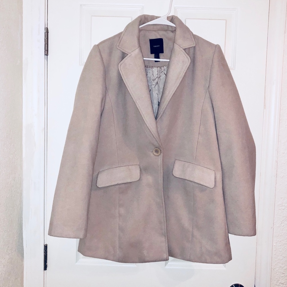 Forever 21 Beige Pea Coat
